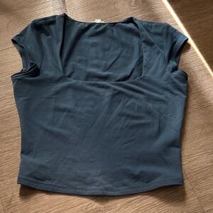 Garage Dark Blue Crop Top